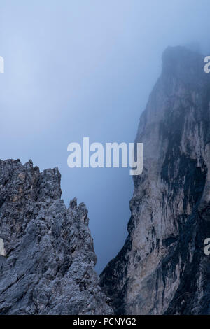 Oberreintaldom, Oberreintal, montagne del Wetterstein, Alta Baviera, Baviera, Germania Foto Stock