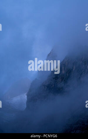 Oberreintaldom, Oberreintal, montagne del Wetterstein, Alta Baviera, Baviera, Germania Foto Stock