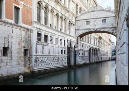 Ponte dei Sospiri, nessuno a Venezia, Italia Foto Stock