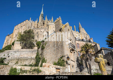 Le Mont Saint Michel (non disponibile per la produzione di cartolina) Foto Stock