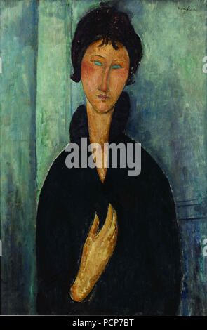 Donna con occhi blu Augen (Femme aux yeux bleus), c. 1918. Foto Stock