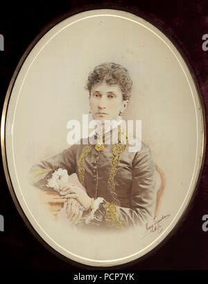 Nadezhda Filaretovna von Meck (1831-1894), 1880. Foto Stock