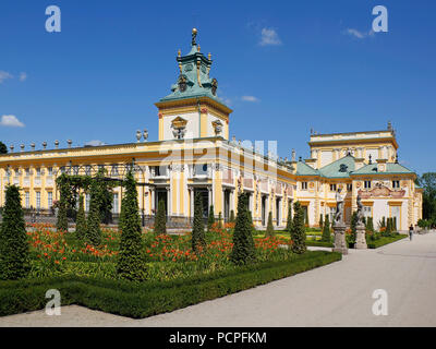 Wilanow Palace di Varsavia, Polonia Foto Stock