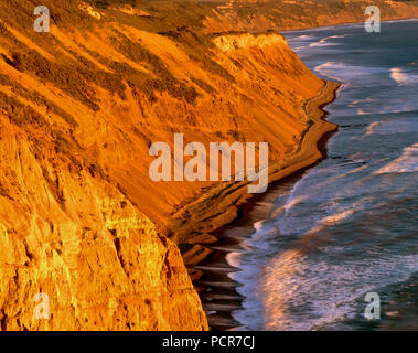 Scogliere, Palomarin Beach, Wildcat Beach Trail, Point Reyes National Seashore; California; Marin County in California Foto Stock