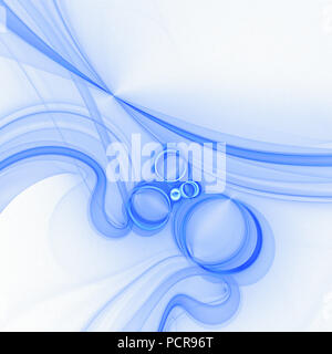 Abstract sfondo blu, wave, velo e texture di velluto su dim spazio bianco Foto Stock