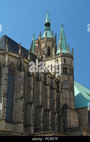 Cattedrale di Erfurt. Erfurter Dom. Foto Stock