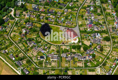 Riparto giardino nel reame di acqua, assegnazioni, Schwerte, la zona della Ruhr, Nord Reno-Westfalia, Germania Foto Stock