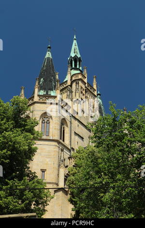 Cattedrale di Erfurt. Erfurter Dom. Foto Stock