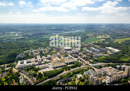 Campus Università della Ruhr Audimax rinnovi nella zona orientale, Bochum, la zona della Ruhr, Nord Reno-Westfalia, Germania Foto Stock