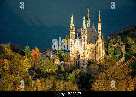 Apollinariskirche, sito devozionale, Apollinaris pendenza, sul Reno, Remagen, Rheintal, Renania-Palatinato, Germania Foto Stock