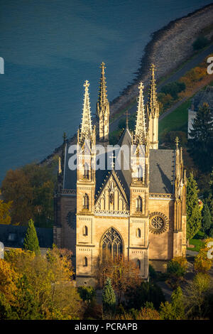 Apollinariskirche, sito devozionale, Apollinaris pendenza, sul Reno, Remagen, Rheintal, Renania-Palatinato, Germania Foto Stock