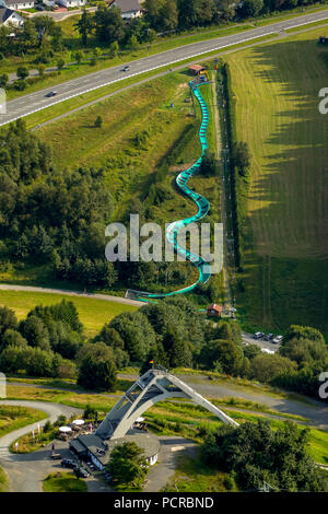 Winterberg pista da bob in estate, Winterberg Hochsauerland (distretto), Nord Reno-Westfalia, Germania Foto Stock