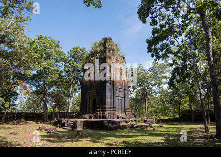 I Templi Khmer di Koh Ker ad est della città di Srayong ovest della città Preah Vihear in Northwaest Cambogia. Cambogia, Sra Em, novembre 2017, Foto Stock