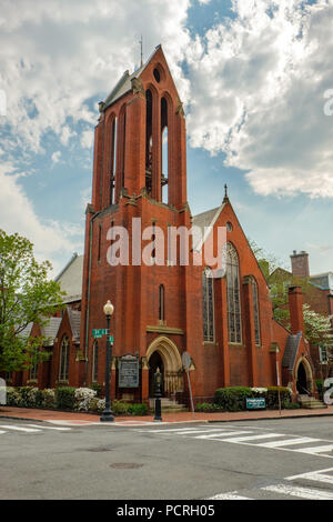 Chiesa di Cristo di Georgetown chiesa parrocchiale, 3116 o Street NW, Georgetown, Washington DC Foto Stock