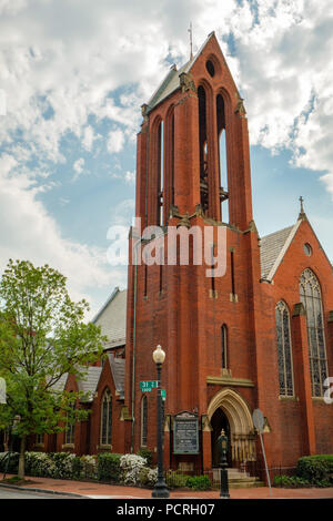 Chiesa di Cristo di Georgetown chiesa parrocchiale, 3116 o Street NW, Georgetown, Washington DC Foto Stock