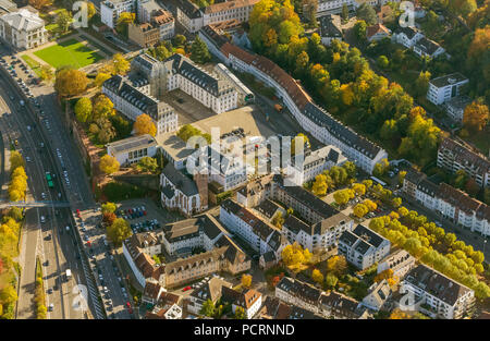 Fotografia aerea, Castello di Saarbrücken, Saarbrücken consiglio regionale, il vecchio municipio, Saarbrücken Saarland, Saarland, Germania, Europa Foto Stock