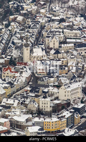 Vista aerea, old town Arnsberg, Arnsberg, Sauerland, Renania settentrionale-Vestfalia, Germania, Europa Foto Stock