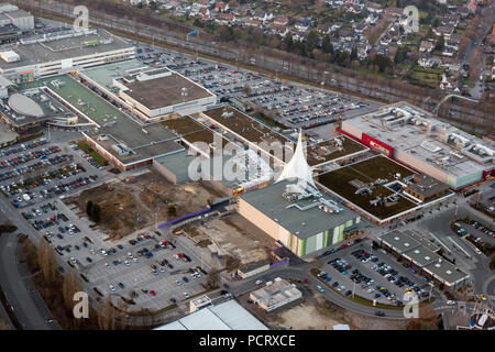 Vista aerea, Ruhrpark, centro commerciale sull'A40, espansione, Bochum, la zona della Ruhr, Renania settentrionale-Vestfalia, Germania, Europa Foto Stock