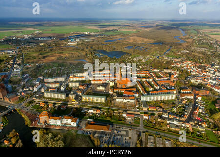 St.Bartoholomaei chiesa, città anseatica Demmin, Demmin, Müritz lakeland, Meclemburgo-Pomerania Occidentale, Germania Foto Stock