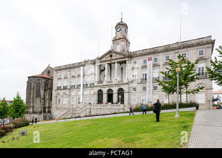 Stock Exchange Palace, il Palácio da Bolsa, Oporto, Distretto di Porto, Portogallo, Europa Foto Stock