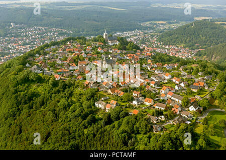 Nikolaikirche e Collegiata di San Pietro e Paolo, Obermarsberg, Marsberg, Sauerland, Hochsauerlandkreis, Renania settentrionale-Vestfalia, Germania, Europa Foto Stock