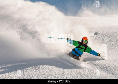 Sciare nel Land di Salisburgo, Austria Foto Stock