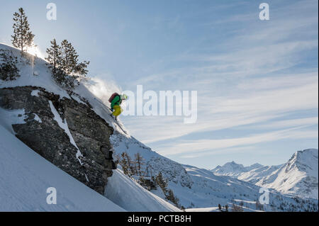 Sciare nel Land di Salisburgo, Austria Foto Stock