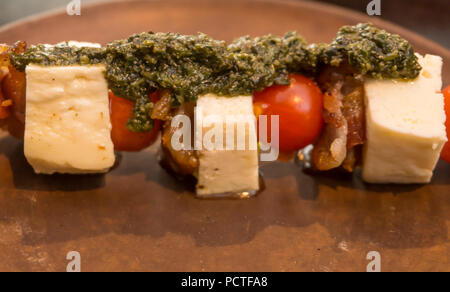 Deliziosi piatti di pasta preparata in europa Foto Stock