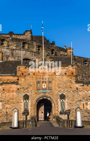 Gran Bretagna, Scozia, Edimburgo, il Castello di Edimburgo Foto Stock