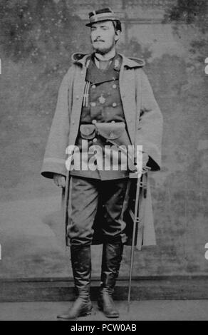 Alphonse de Neuville en garde national 1870. Foto Stock