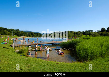 Bagno naturale nel parco termale, Sankt Englmar, Foresta Bavarese, Bassa Baviera, Baviera, Germania Foto Stock