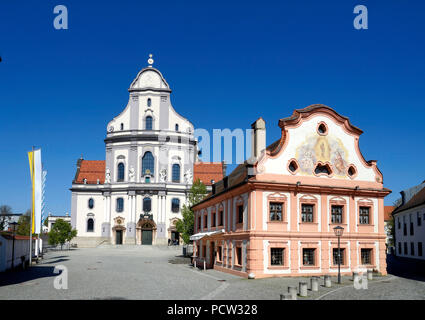 In Germania, in Baviera, Baviera, Altötting, Basilica di Sant'Anna e ex casa francescana Foto Stock