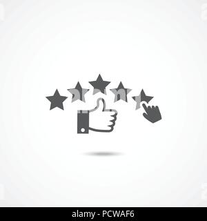 Reputazione icona Vettore Illustrazione Vettoriale