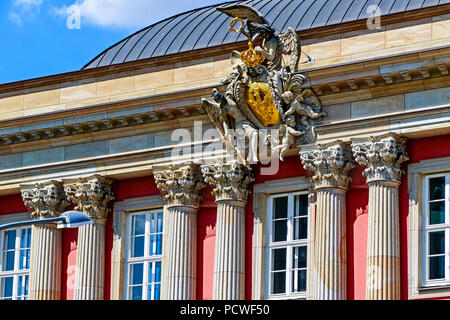 Il Landtag del Brandeburgo (ex palazzo cittadino) sull'Alter Markt nel cuore della città di Potsdam, Germania Foto Stock