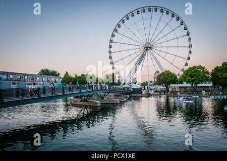 La Grande Roue de Montréal ruota panoramica Ferris Foto Stock