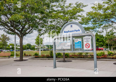 Bayfront park hamilton canada Foto Stock