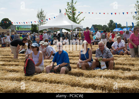 Blenheim Palace, Oxfordshire, Regno Unito. 4 agosto 2018. Migliaia di persone sono andate al Countryfile Live show nei bellissimi giardini del Palazzo di Blenheim in una giornata calda e soleggiata. Foto Stock