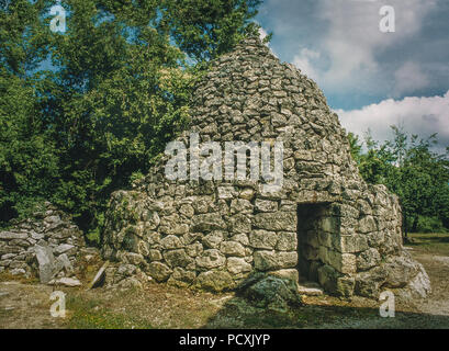 Capannone pastorale, tholos. Abruzzo Foto Stock