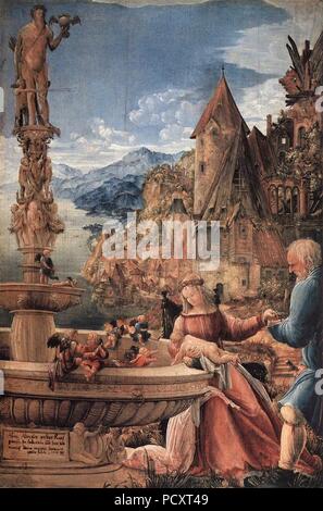 Albrecht Altdorfer - Resto sulla fuga in Egitto - Foto Stock