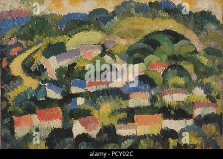 Amadeo de Souza-Cardoso 1910 - paesaggio. Foto Stock