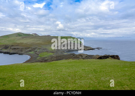 Heimaey è la più grande delle isole westman, il westman arcipelago è un po' ovest di Icelands punta meridionale Foto Stock