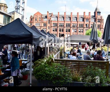 Manchester street market, Maggio 2018 Foto Stock