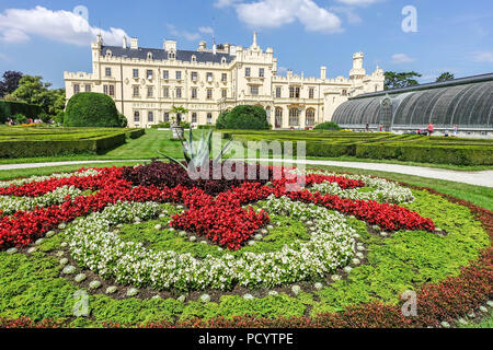 Lednice, Moravia del Sud, Repubblica Ceca Foto Stock