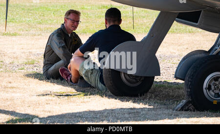 Il Supermarine Spitfire MKIX TD314 St George, Headcorn, Kent REGNO UNITO Foto Stock