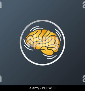 Il morbo di Parkinson vettore icona logo illustrazione Illustrazione Vettoriale