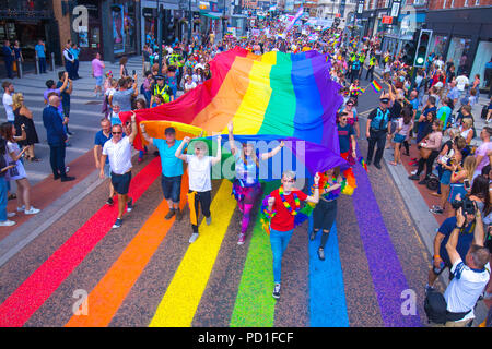 Leeds, Regno Unito. 5 Ago, 2018. Leeds Pride Credito: Yorkshire Pics/Alamy Live News Foto Stock