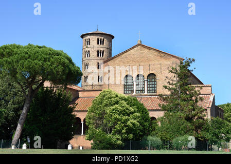 Basilica di Sant Apollinare Nuovo - VI secolo la chiesa, Ravenna Ravenna Italiano ,Emilia-Romagna , nel nord, Italia, Foto Stock