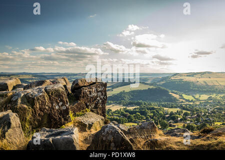 Bordo Curbar - Peak District UK Foto Stock