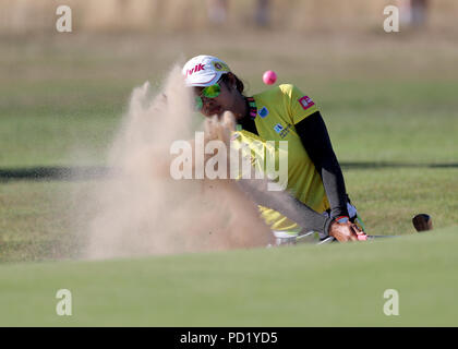 Thailandia del Pornanong Phatlum durante il giorno quattro di Ricoh donna British Open al Royal Lytham & St Annes Golf Club. Foto Stock