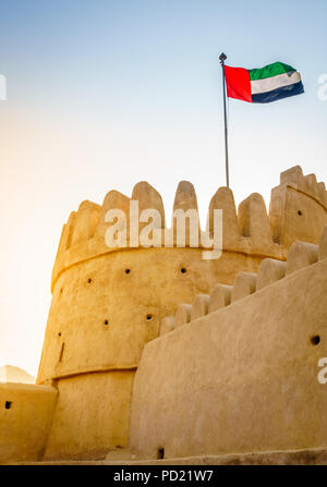 Al-Bithnah Fort nell'emirato di Fujairah, EMIRATI ARABI UNITI Foto Stock